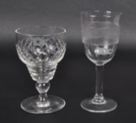 TWO EARLY 20TH CENTURY WHITE STAR LINE LIQUOR GLASSES