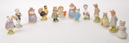 BESWICK - COLLECTION OF THIRTEEN MID-CENTURY BEATRIX POTTER FIGURES
