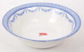 J & G MEAKIN - EARLY 20TH CENTURY WHITE STAR LINE PORCELAIN SERVING BOWL