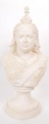 VINTAGE LATE 20TH CENTURY QUEEN VICTORIA PLASTER BUST
