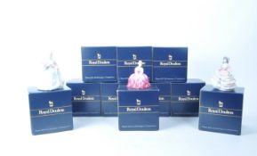 ROYAL DOULTON - COLLECTION OF TEN BONE CHINA LADY FIGURINES