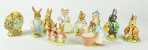 BESWICK - COLLECTION OF TEN 20TH CENTURY BEATRIX POTTER FIGURES