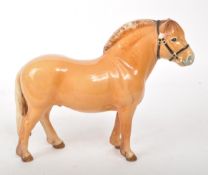 BESWICK - NORWEGIAN FJORD PONY - 1970S CHINA PONY FIGURINE