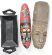 COLLECTION OF 20TH CENTURY TRIBAL AFRICAN CARVED WOODEN PIECES