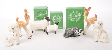 BESWICK - COLLECTION OF EIGHT 20TH CENTURY PORCELAIN FIGURINES