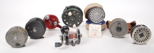 COLLECTION OF EIGHT VINTAGE FISHING REELS