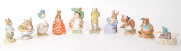 BESWICK - COLLECTION OF TEN 20TH CENTURY BEATRIX POTTER FIGURES