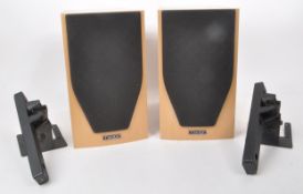 MISSION - PAIR OF CONTEMPORARY M71 SPEAKERS AND WALL BRACKETS