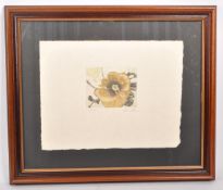 FRED NALL HOLLIS (1949 - 2024) - LIMITED EDITION COLOURED ETCHING 'PANSY'
