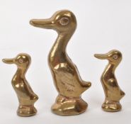 THREE 19TH CENTURY BURMESE BRASS OPIUM WEIGHTS
