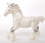 BESWICK - GREY GLOSS CANTERING SHIRE HORSE - 20TH CENTURY FIGURINE