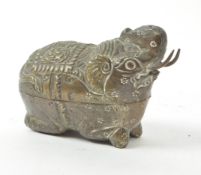 EARLY 20TH CENTURY ELEPHANT BETEL BOX