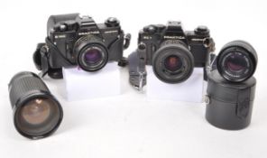 PRAKTICA - TWO 35MM SLR CAMERAS & LENSES