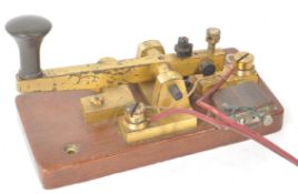 VINTAGE 20TH CENTURY METAL MORSE CODE KEY MACHINE