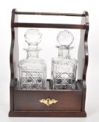 20TH CENTURY CRYSTAL CUT GLASS DECANTER TANTALUS