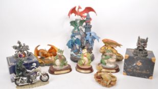 COLLECTION OF ASSORTED CONTEMPORARY DRAGON FIGURES