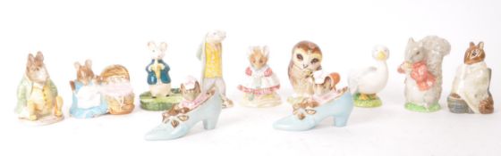 BESWICK - COLLECTION OF ELEVEN 20TH CENTURY BEATRIX POTTER FIGURES