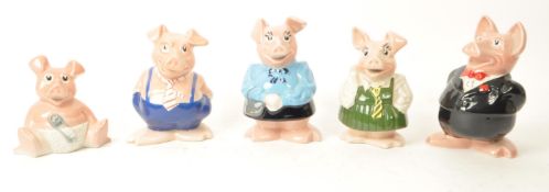 WADE - NATWEST - FULL SET OF CERAMIC PIGS