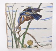 BROWN WESTHEAD MOORE & CO - LATE 19TH CENTURY KINGFISHER TILE