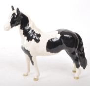 BESWICK - PIEBALD PINTO PONY - PORCELAIN 20TH CENTURY HORSE FIGURINE
