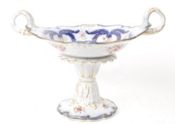EARLY 20TH CENTURY CERAMIC TAZZA / SWEET DISH