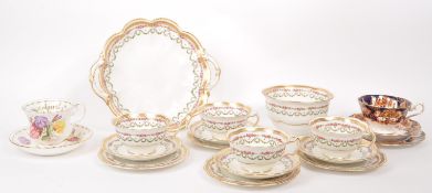 GEORGE JONES & ROYAL ALBERT - COLLECTION OF CHINA CUPS & SAUCERS