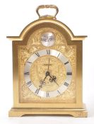 COLLECTION OF THREE 20TH CENTURY BRASS MANTEL CLOCKS