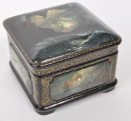 2003 RUSSIAN PAPER-MACHE LACQUER BOX