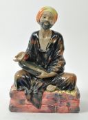 ROYAL DOULTON - MID-CENTURY PORCELAIN 'MENDICANT' SITTING FIGURE