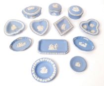 WEDGWOOD - JASPERWARE - COLLECTION OF 20TH C. STONEWARE PIECES