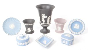 WEDGWOOD - JASPERWARE - COLLECTION OF 20TH CENTURY STONEWARE PIECES