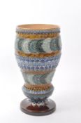ROYAL DOULTON LAMBETH - LATE 19TH CENTURY CERAMIC VASE / PLANTER