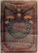 THE WHO & THE GRATEFUL DEAD - OAKLAND STADIUM CONCERT POSTER