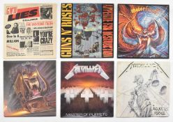 HEAVY METAL - SELECTION OF SIX VINYL RECORD ALBUMS
