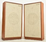 TANNOY - LSU/LF/12.F - PAIR OF TEAK CASED FLOOR-STANDING SPEAKERS