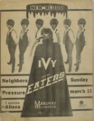 IVY AND THE EATERS / NEW BLOOD - MUSIC CONCERT POSTER