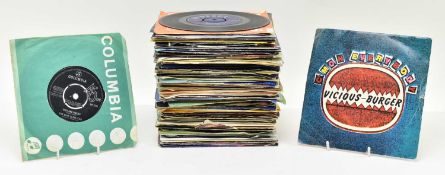 MIXED SELECTION OF 80+ 45RPM VINYL SINGLES