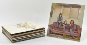 CROSBY, STILLS, NASH, AND YOUNG - SELECTION OF VINYL RECORD ALBUMS