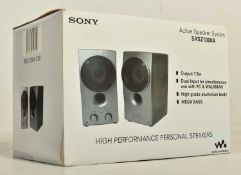 SONY - MODEL ACTIVE SPEAKER SYSTEM SRSZ1000A - PAIR OF SPEAKERS