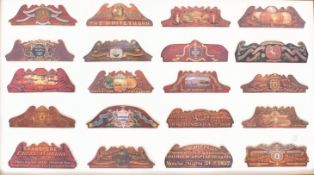 COLLECTION OF 19TH CENTURY STYLE COMMEMORATIVE REGATTA BOARDS