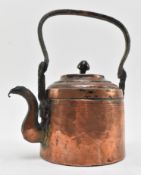 17TH CENTURY HAND HAMMERED COPPER KETTLE