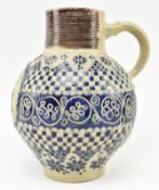 EARLY 18TH CENTURY WESTERWALD SALT GLAZED STONEWARE GEORGE I JUG