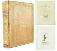 BINDING. KAY, JOHN 1837 A SERIES OF ORIGINAL PORTRAITS & CARICATURE ETCHINGS, 1VOL ONLY IN FULL CALF