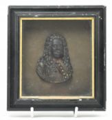 19TH CENTURY WAX PORTRAIT OF GENTLEMAN