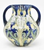 WILLIAM MOORCROFT FOR MACINTYRE - 1903 DAISIES TWIN HANDLED VASE