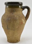 14TH - 16TH CENTURY EARTHERNWARE CLAY GLAZED JUG