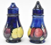 MOORCROFT - WISTERIA - PAIR OF EARLY 20TH CENTURY SALT & PEPPER SHAKERS