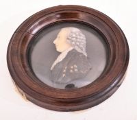 19TH CENTURY WAX PORTRAIT OF VISCOUNT MELVILLE