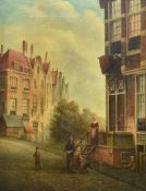MANNER OF CONELIS CHRITSTIAAN DOMMERSEN (1842-1928) - OIL ON CANVAS PAINTING