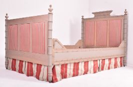 FRENCH EMPIRE REVIVAL CONTEMPORARY BESPOKE MADE FAUX BAMBOO DOUBLE BED